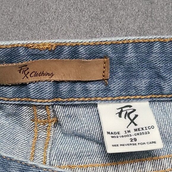FRX Clothing Womens Jeans‎ 29 Light Blue Faded Slim Boot - Picture 5 of 9